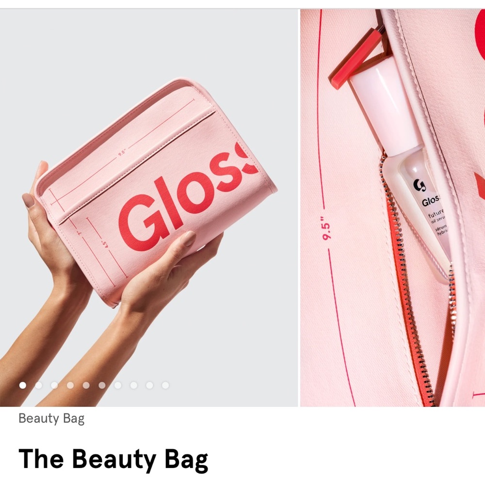 glossier beauty bag